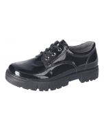 Ricosta Stace Black Patent School Shoes