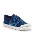 Start-Rite Raptor Navy Dino Canvas Shoes