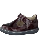 Ricosta Pepino Winona Burgundy Patent T-bar Shoes