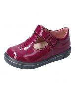 Ricosta Pepino Winona Merlot Patent T-bar Shoes