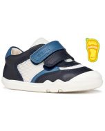 Geox Steppieup Navy Avio Barefoot Shoes