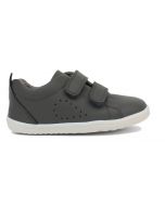 Bobux Step Up Grass Court Bloom Smoke Grey Shoes