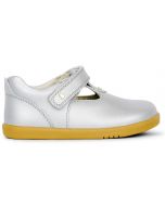 Bobux I-walk Louise Silver Shimmer T-bar Shoes