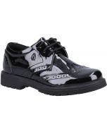 Hush Puppies Sally Black Patent School Shoes