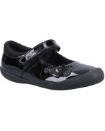 Hush Puppies Rosanna Black Patent School Shoes