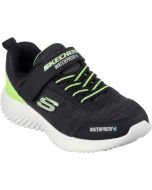 Skechers Bounder Black Lime Waterproof Trainers