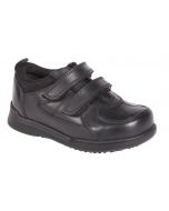 Hush Puppies Liam Black School Shoes