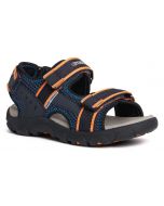 Geox Strada Navy Orange Sandals
