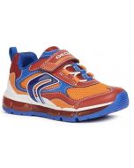 Geox Android Red Orange Lights Trainers