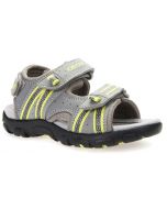 Geox Strada Grey Lime Sandals