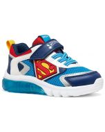 Geox Ciberdron Blue Red Superman Trainers