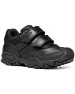 Geox Buller Black Leather School Shoes