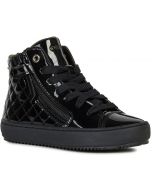 Geox Kalispera Black Patent Boots