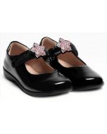 Lelli Kelly Daisy 2 LKSO8471 F Fitting Black Patent School Shoes