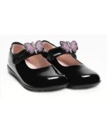 Lelli Kelly Luna 2 LKSO8641 G Fitting Black Patent School Shoes