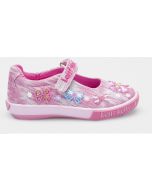 Lelli Kelly Bow Shining Pink Canvas Shoes