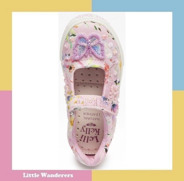 Lelli Kelly Serena Dolly Pink Canvas Shoes - Little Wanderers