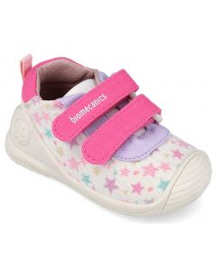 Biomecanics 262176-B White Pink Canvas Shoes