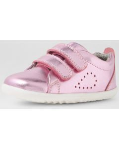 Bobux Step Up Grass Court Bloom Pink Metallic Shoes