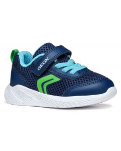 Geox Sprintye Navy Green Trainers