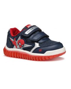 Geox Lightyloo Spiderman Navy Trainers