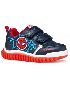 Geox Lightyloo Spiderman Navy Azure Trainers