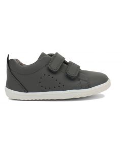Bobux Step Up Grass Court Bloom Smoke Grey Shoes