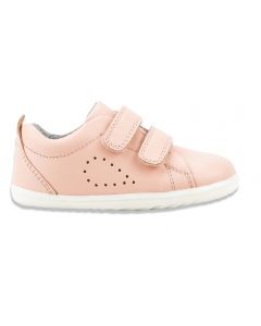 Bobux Step Up Grass Court Bloom Seashell Pink Shoes
