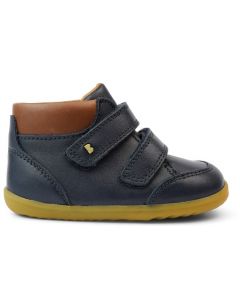 Bobux Step Up Timber Navy Tan Boots