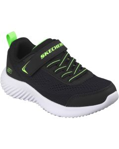 Skechers Bounder Black Green Trainers