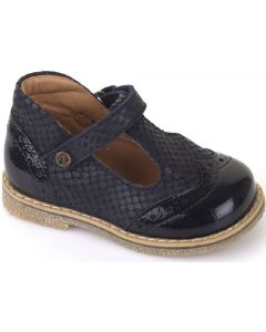 Froddo G2140030-2 Navy Patent T-bar Shoes
