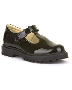 Froddo G3140113-1 Black Patent T-bar School Shoes