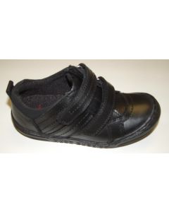 Hush Puppies Wano Black School Shoes
