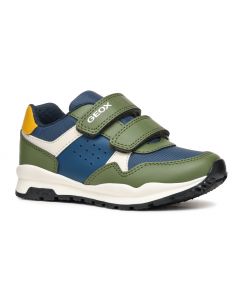 Geox Pavel Military Green Trainers
