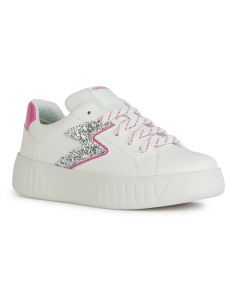 Geox Mikiroshi White Pink Trainers
