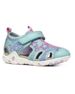 Geox Whinberry Aqua Lilac Sandals