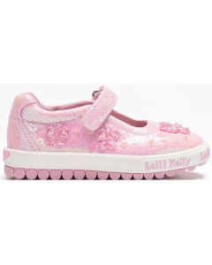 Lelli Kelly Emerald Dolly Pink Glitter Canvas Shoes