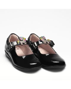 Lelli Kelly Bonnie LK8311 Black Patent Changeable Strap School Shoes