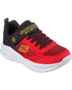 Skechers Meteor Lights Krendox Red Black Trainers