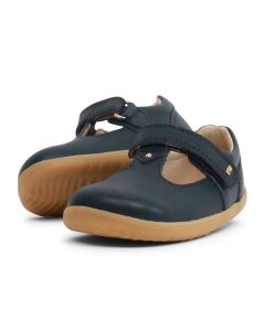 Bobux Step Up Louise Navy T-bar Shoes