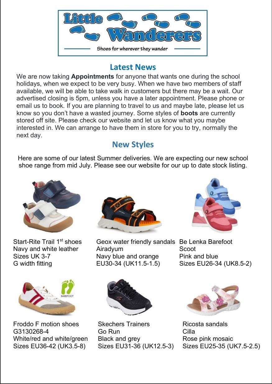 Little Wanderers in store news this July