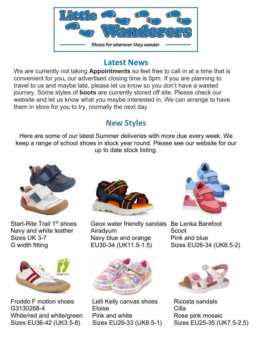 Little Wanderers in store news this June
