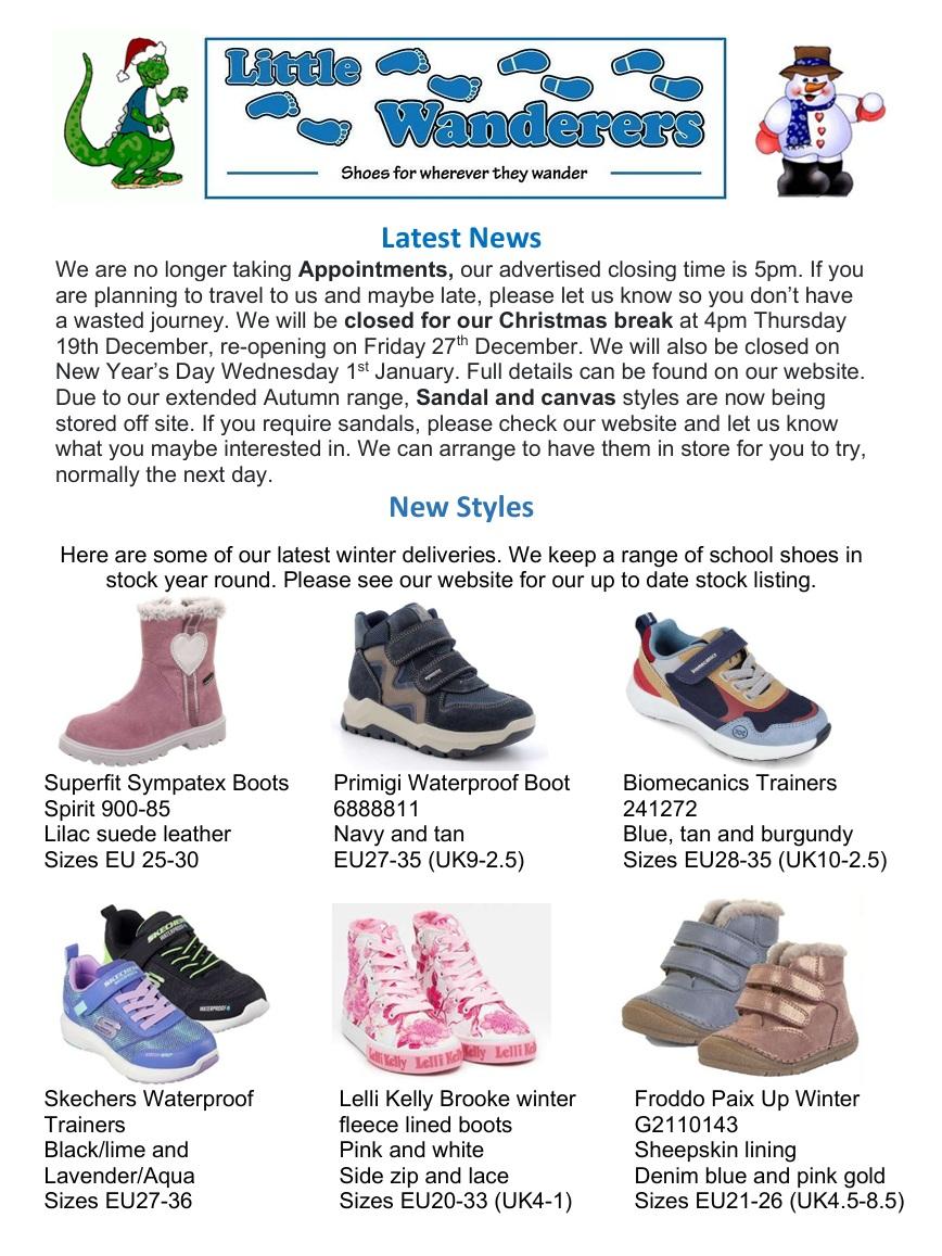 Little Wanderers in store news this December