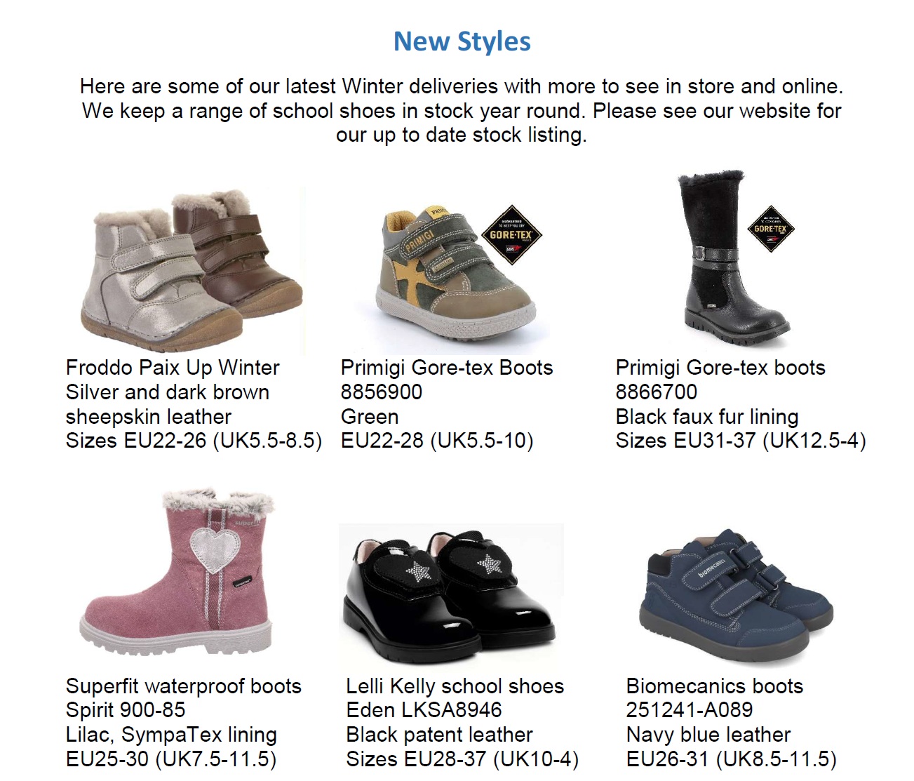 Little Wanderers in store news this January