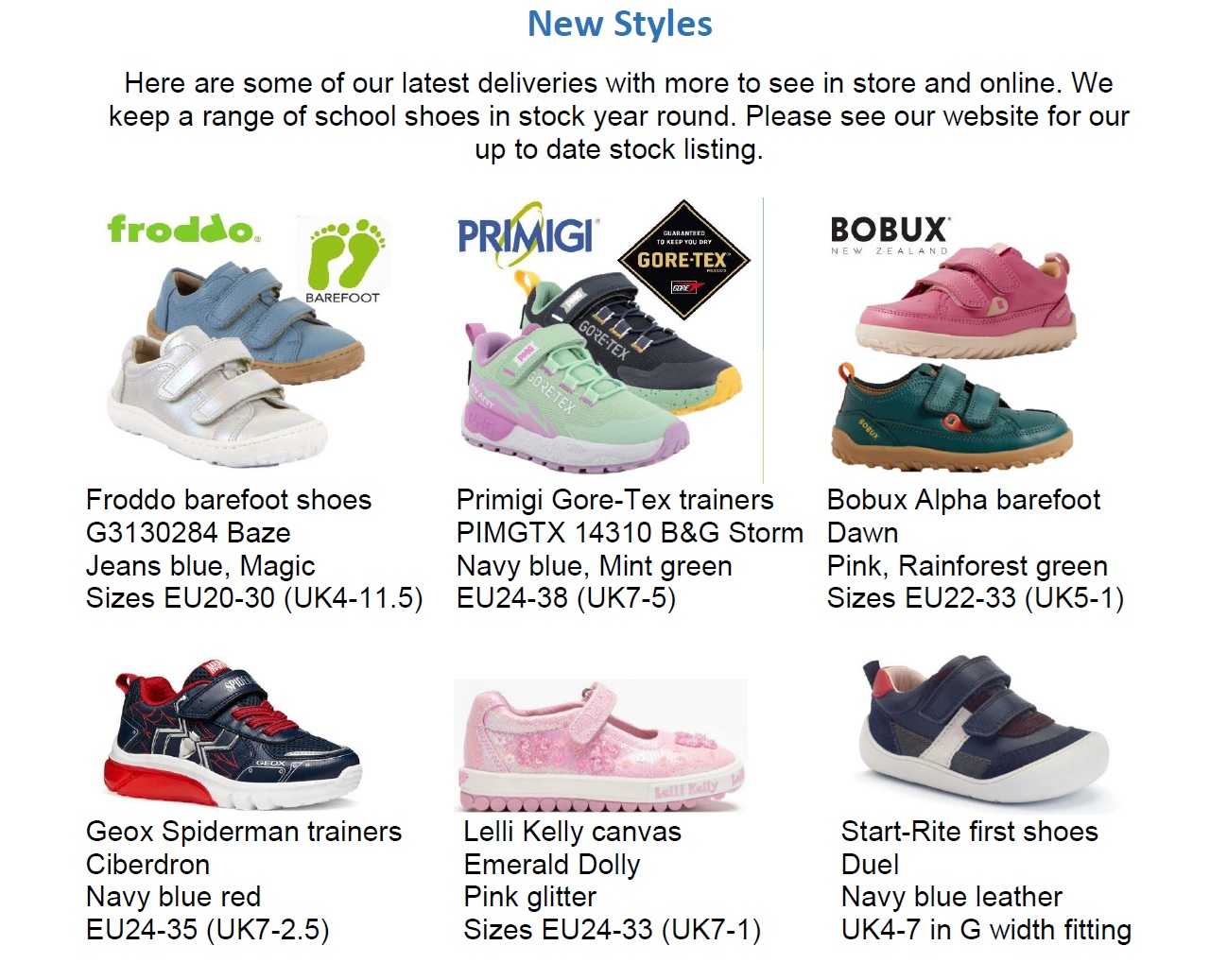 Little Wanderers in store news this April