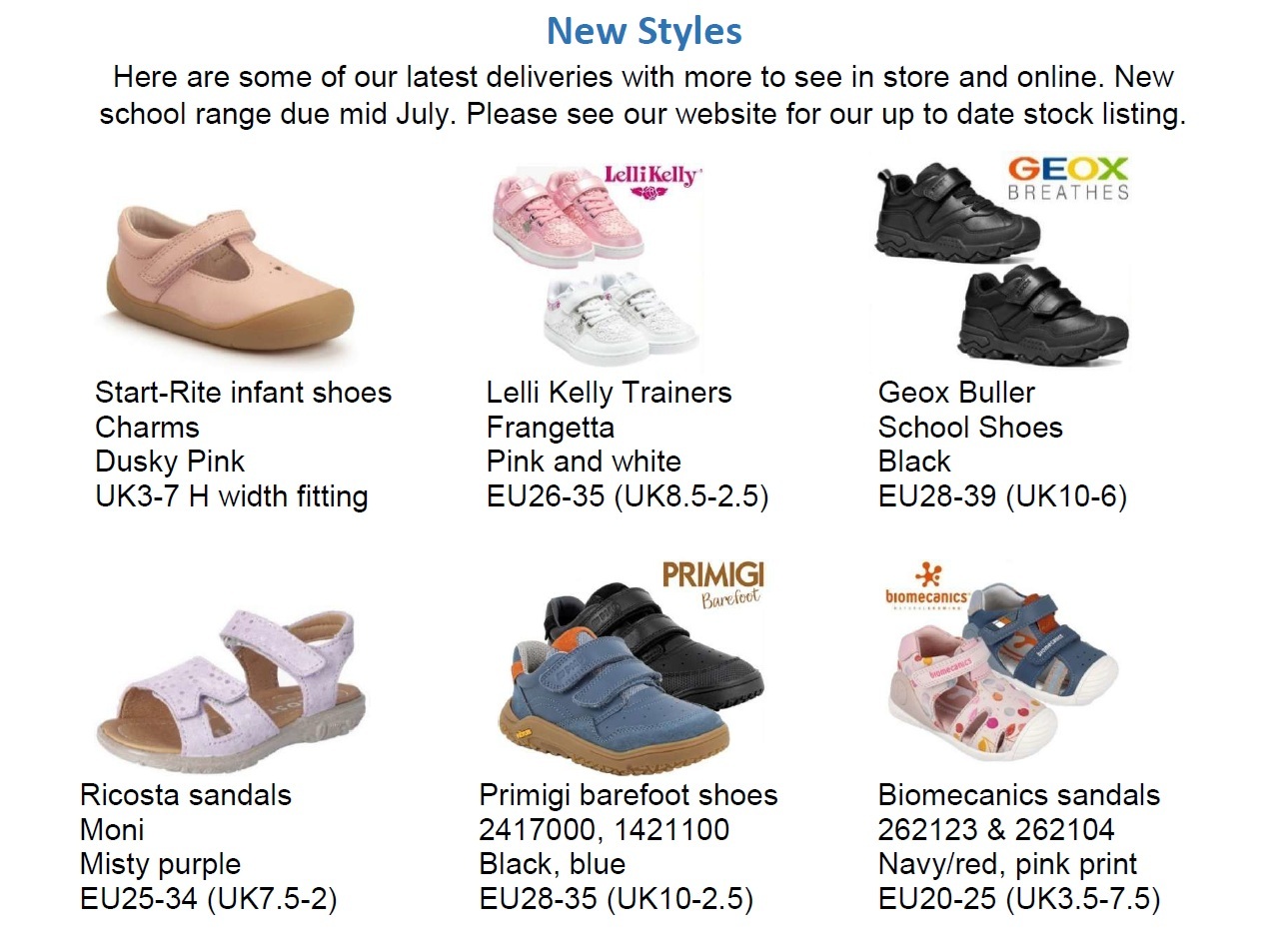Little Wanderers in store news this July